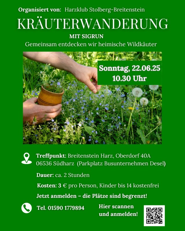 Kräuterwanderung mit Sigrun am 22. Juni 2025