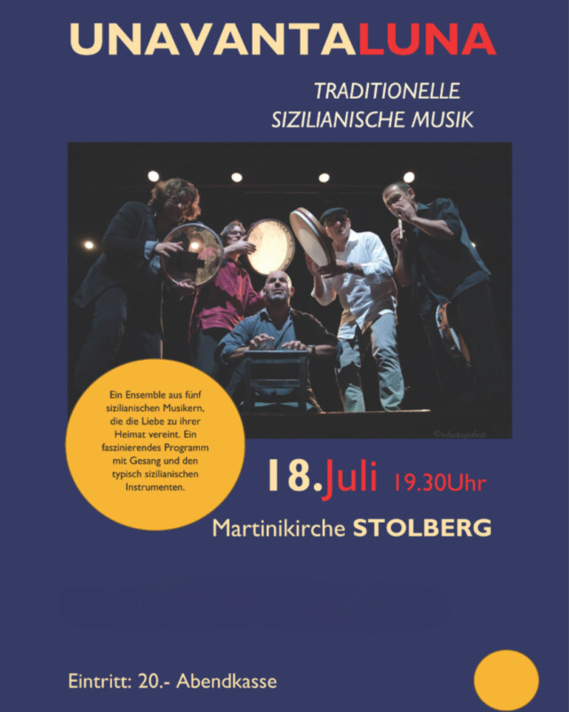 Unavantaluna in St. Martini Stolberg (Harz) am 18. Juli 2025 um 19:30 Uhr