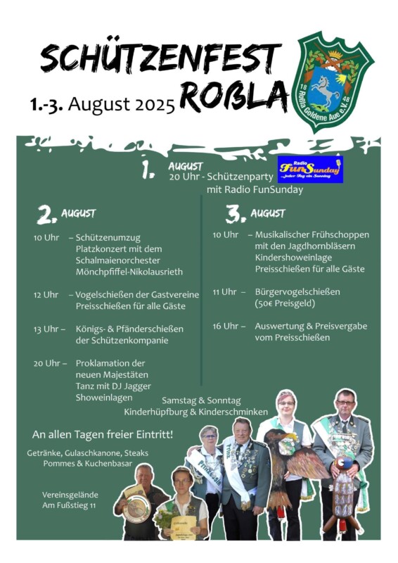 Schützenfest in Roßla 2025