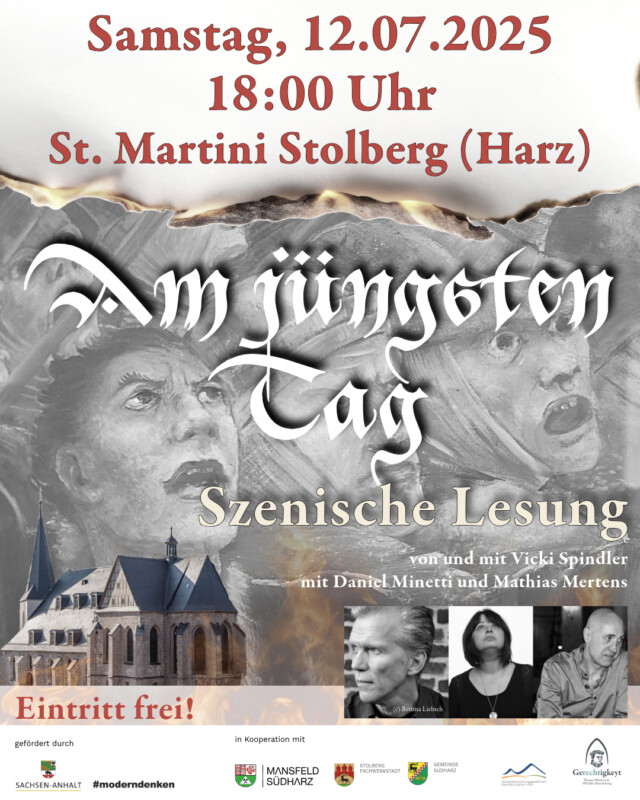 Am jüngsten Tag – Szenische Lesung von und mit Vicki Spindler