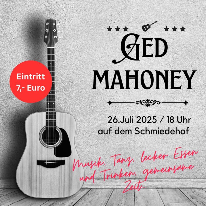 Ged Mahoney live in Hainrode im Südharz