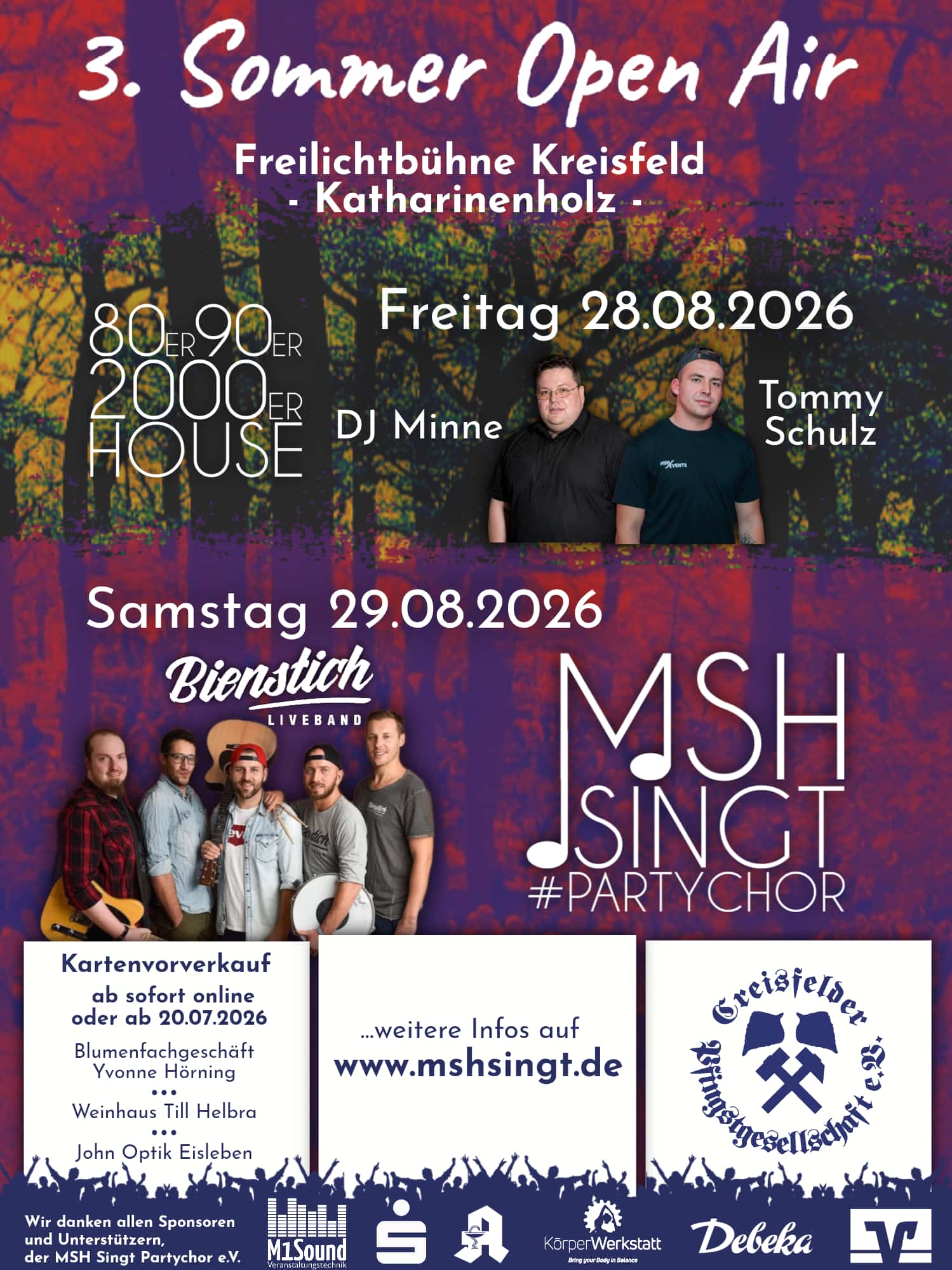 Plakat für das 3. Sommer Open Air