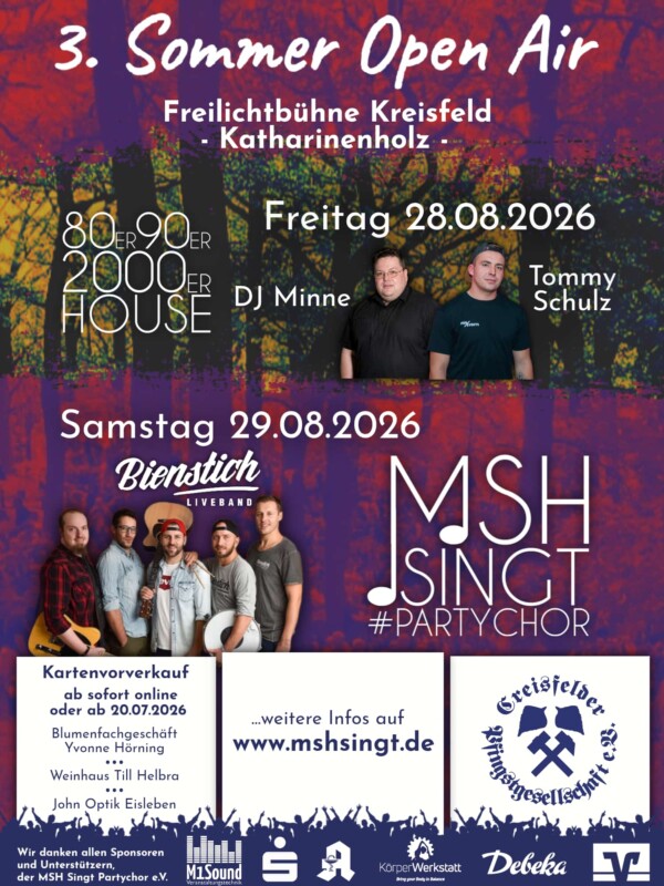 Plakat für das 3. Sommer Open Air